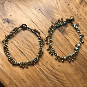 Turquoise Anklets